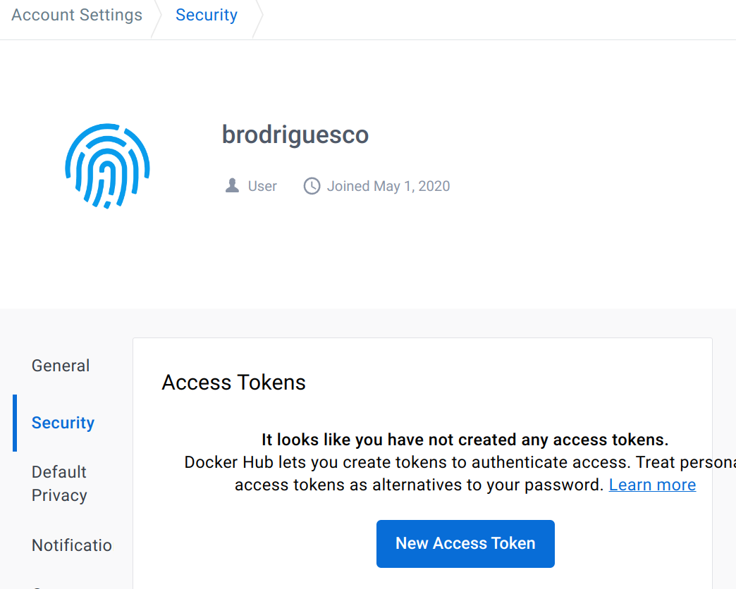 Create your access token.