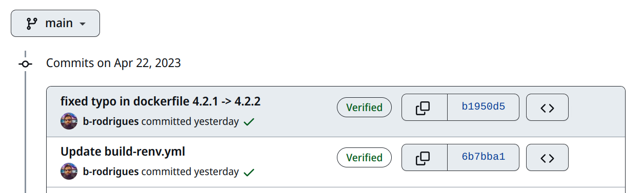 Two successful runs of GitHub Actions.